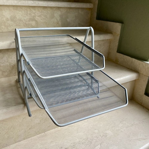 Metal Document Organizer with 3 Tiers like new