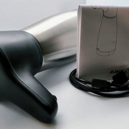 AIKE Automatic Soap Dispenser 420ml rechargeable, inox, silver like new