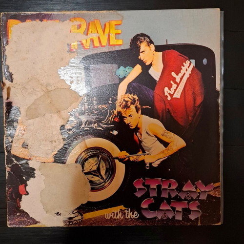 Stray Cats Rant N' Rave With The Stray Cats LP άλμπουμ μεταχειρισμένο, ροκάμπιλι