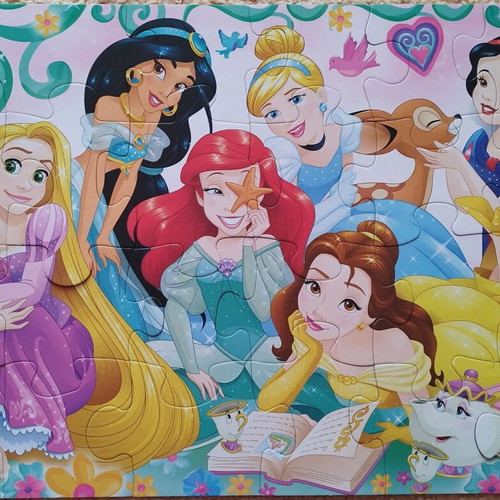 Various puzzles used, educational toys