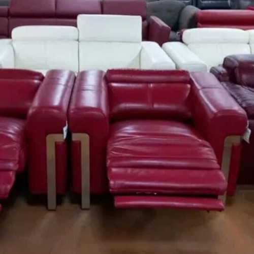 Red Moreno loveseat and armchair set with electric relax mechanism, new