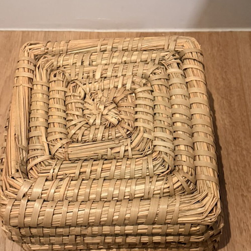 Zara Home wicker storage baskets like new
