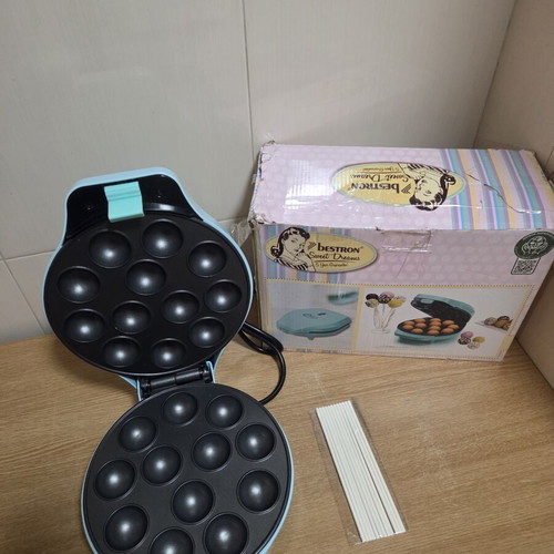 Bestron Sweet Dreams Cake Pops Maker retro mint color, new