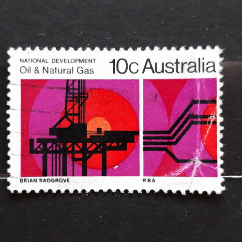 Australia 1970 National Development Oil & Natural Gas stamp used