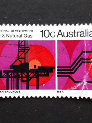 Γραμματόσημο Australia 1970 National Development Oil & Natural Gas μεταχειρισμένο