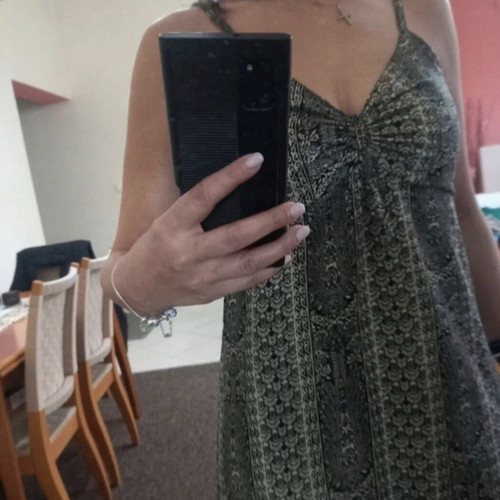 Long dress Fullah Sugah like new, black and gray, size S