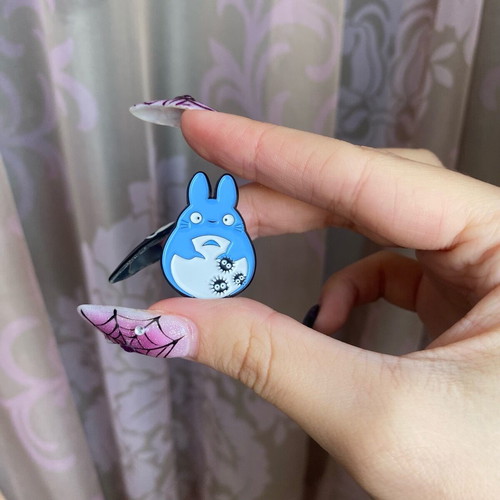 Totoro enamel pin new, multicolored anime
