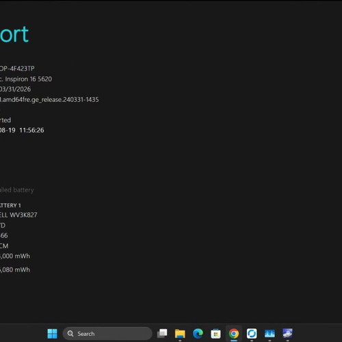 Dell Inspiron 16 5620 laptop i7-1255U 16GB RAM 512GB NVMe SSD