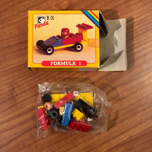 Panda Toys blocks new, set of 3 retro