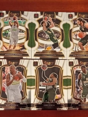 2025-26 Panini Select Panathinaikos 6 cards lot like new