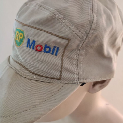 Vintage BP Mobil Aviation Promotional Cap used, 90s collectible