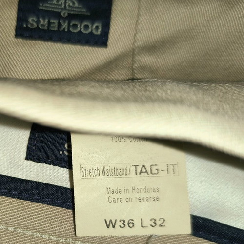 Dockers pants beige cotton used, 34 waist x 32 length