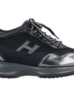 Hogan women's sneakers like new with leather insole black size 39