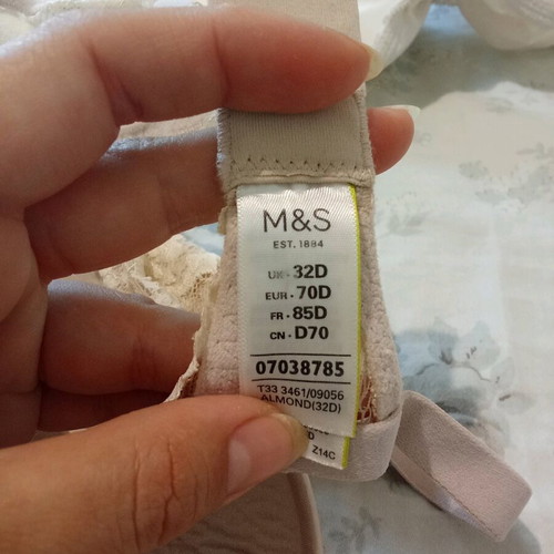 Marks & Spencer bras 70D beige and sugar used, set of two