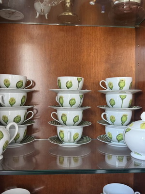 Medard de Noblat Ikebana porcelain coffee and tea set