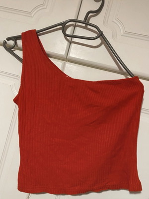 Red one-shoulder blouse like new by Ths Fashion