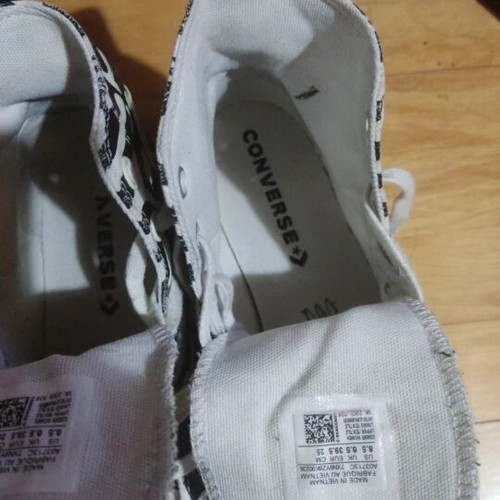 Converse Chuck Taylor All Star sneakers like new, black and white zebra design, size 39.5