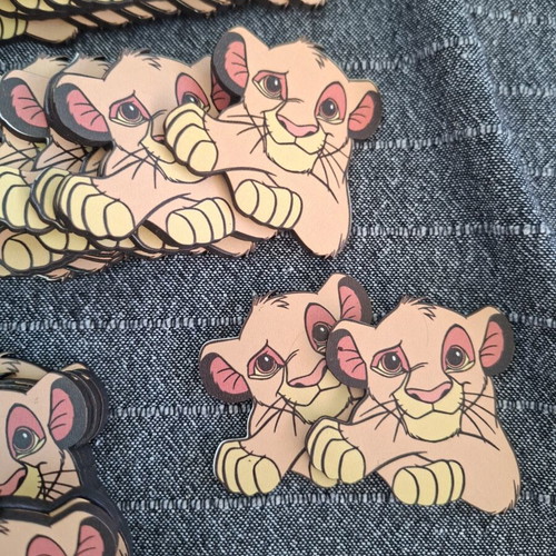 Wooden Lion King decorations set of 62 pieces like new