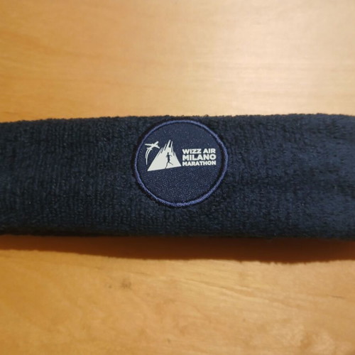 Milano Marathon sports headband new, dark blue