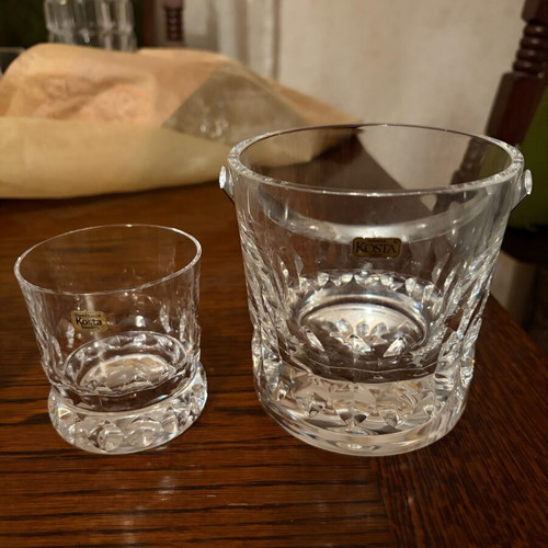 Kosta Boda crystal glass set 28 pieces new