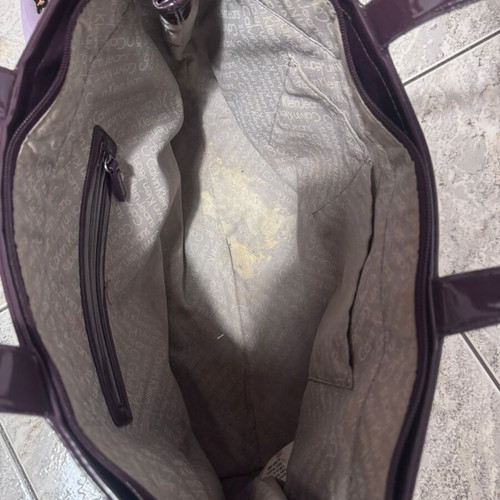 Calvin Klein bag used, dark purple handbag