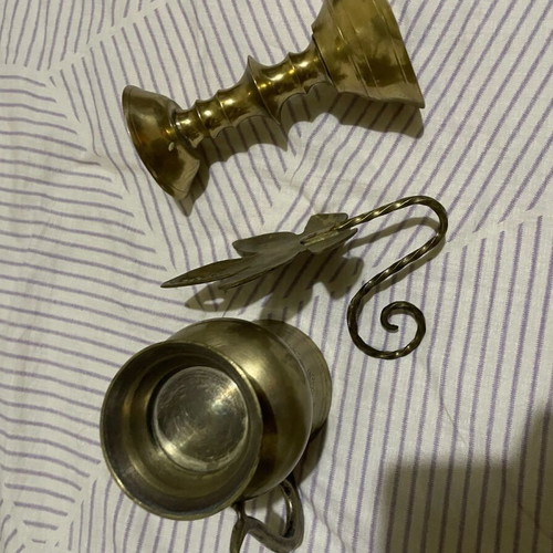 Brass decorations used, set of 3 pieces