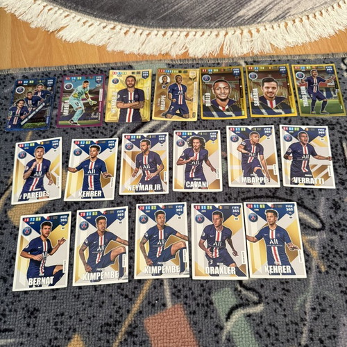 Adrenalyn XL Paris Saint Germain cards used