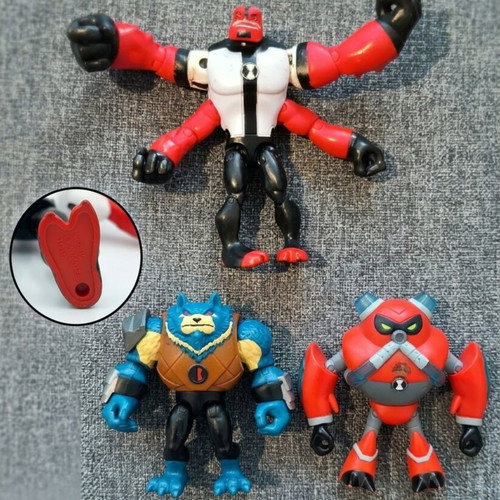 Ben 10 & Kevin 11 Playmates figures pack of 3 like new