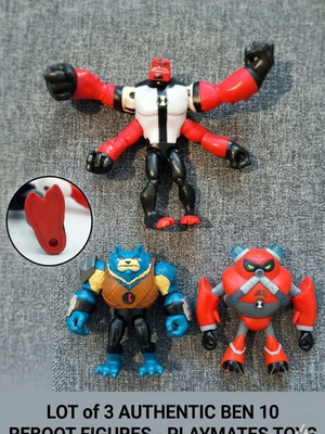 Ben 10 & Kevin 11 Playmates figures pack of 3 like new