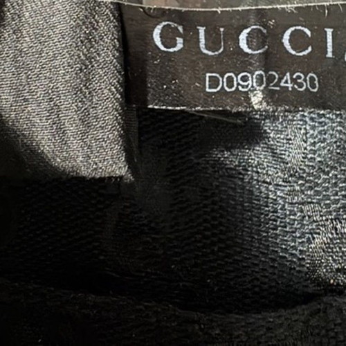 Gucci Vintage Black GG Monogram Flat Messenger Bag like new