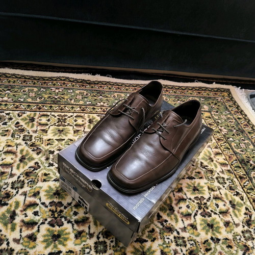 Manager leather shoes like new, brown, size 43