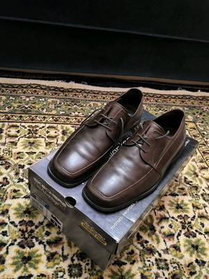 Manager leather shoes like new, brown, size 43
