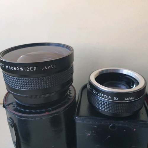 Itorex Macrowider, Auto Tele Converter 2X and Kaligar retro photo lens set