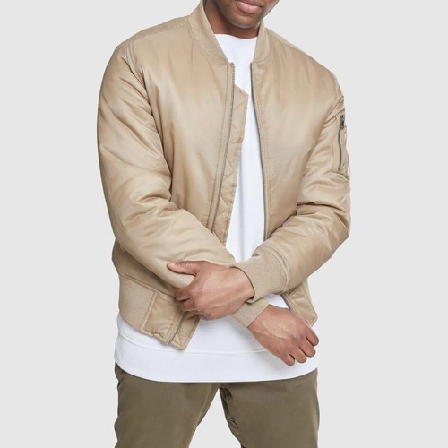 Urban Classics Bomber Jacket new, men's beige winter jacket size S
