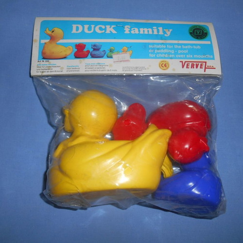 Floating baby bath ducks, pack of 4 pieces