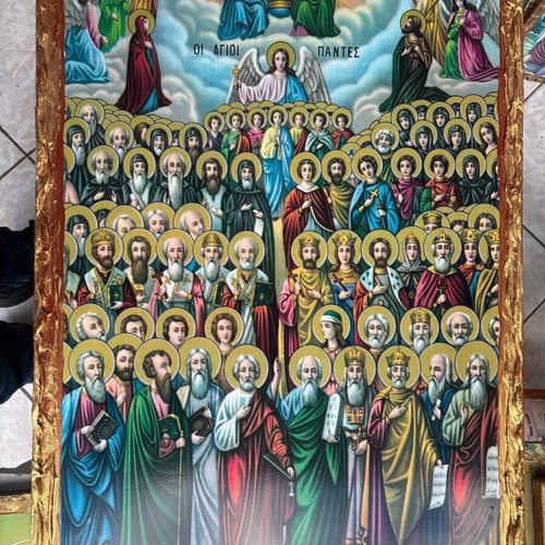 Handmade icon The Holy All Saints, new, size 50x70
