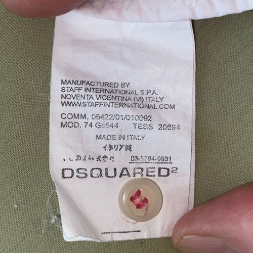 Dsquared2 hybrid shirt Large like new, pink checkered design
