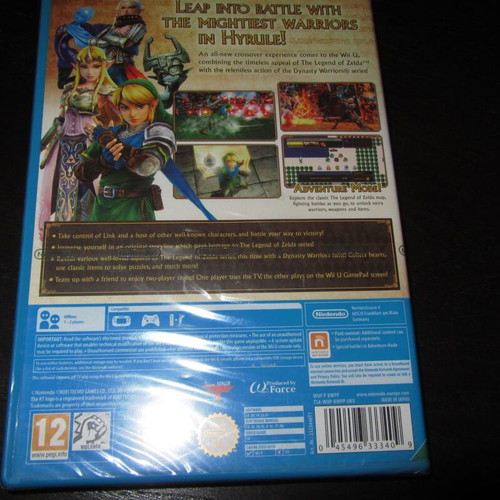 Zelda Hyrule Warriors Nintendo Wii U sealed like new