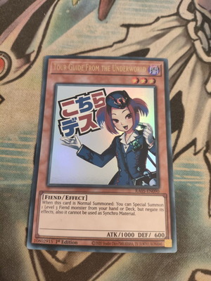 Tour Guide From the Underworld Yu-Gi-Oh card in excellent condition