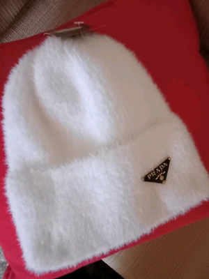 White Benie for woman new, 100% cotton