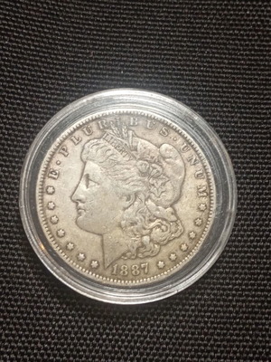 Morgan Dollar 1887 ΗΠΑ ασημένιο νόμισμα μεταχειρισμένο, 900 ασήμι, 26,73γρ
