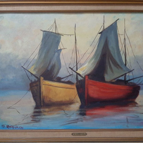 Dora Bouki Oil Painting like new