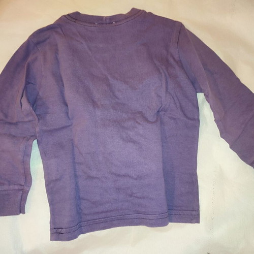 Boys' purple shirts used, Benetton and Active, ages 1 and 2