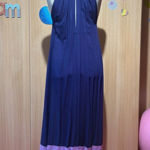 Ethnic dress with embroidered bead cord like new, size S/M, purple