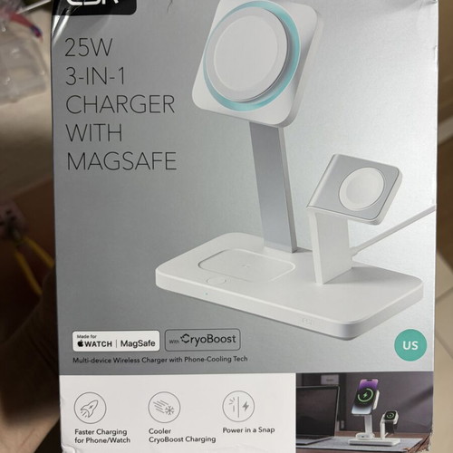 ESR 25W 3-in-1 MagSafe Wireless Charger with CryoBoost