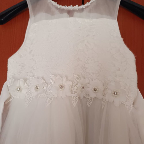 White baby dress like new