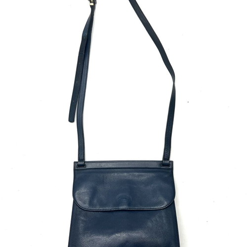 Longchamp blue leather crossbody bag used