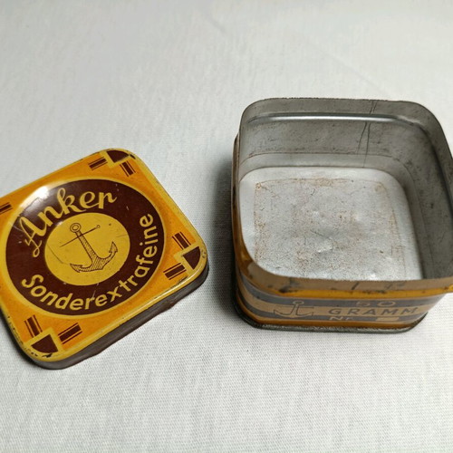 "Anker" Anchor vintage rare collectible sewing pin box used