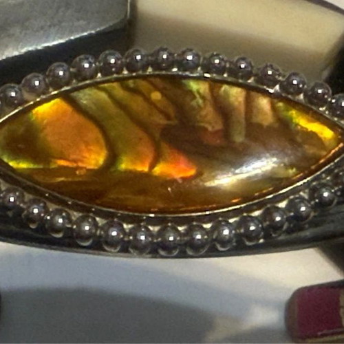 Vintage bracelet with tortoise stone new