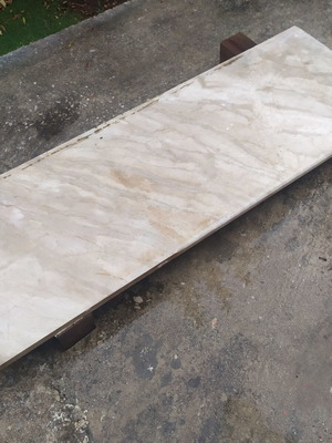 Marble countertop used, dimensions 160 x 60 cm